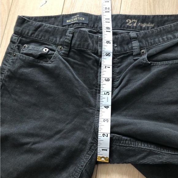J. Crew Matchstick Corduroy Pants in Dark Grey Size 27 - Picture 6 of 11
